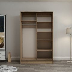 Minar Kale 2 Kapaklı Sürgülü Dolap 120 Cm - Dore 210CM