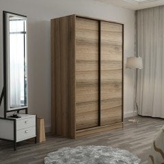 Minar Kale 2 Kapaklı Sürgülü Dolap 120 Cm - Dore 210CM