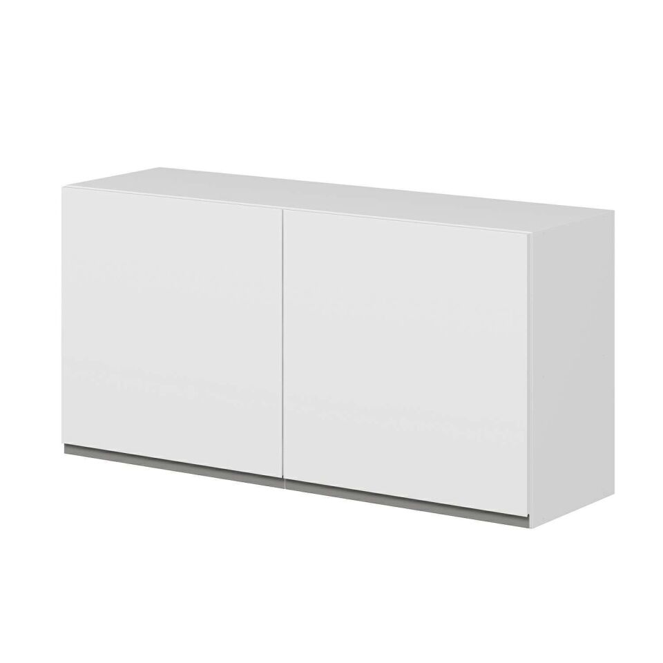 Alvinka Mutfak Modül Hg_J Üst 2Dk1R 120-H60Cm Dolap Beyaz Beyaz Mdf