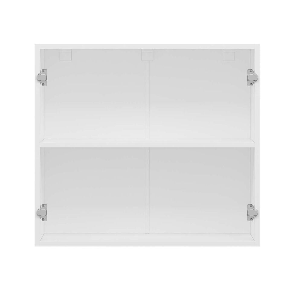 Alvinka Mutfak Modül Mbr_C Üst 2Dk1R 80-H72Cm Dolap Beyaz Beyaz