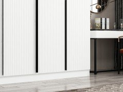 Kale Plus 6 Mebran Kapaklı 2Ç Dolap Beyaz Mebran 210CM