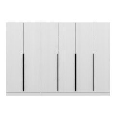 Kale Plus 6 Mebran Kapaklı 2Ç Dolap Beyaz Mebran 210CM