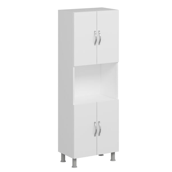 Minar 4K Fırın Boşluklu Boy Dolabı-Beyaz