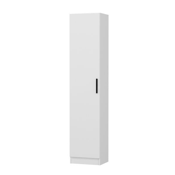 Minar Kale 210 Cm 1 Kapaklı 1B Raf Portmanto Beyaz
