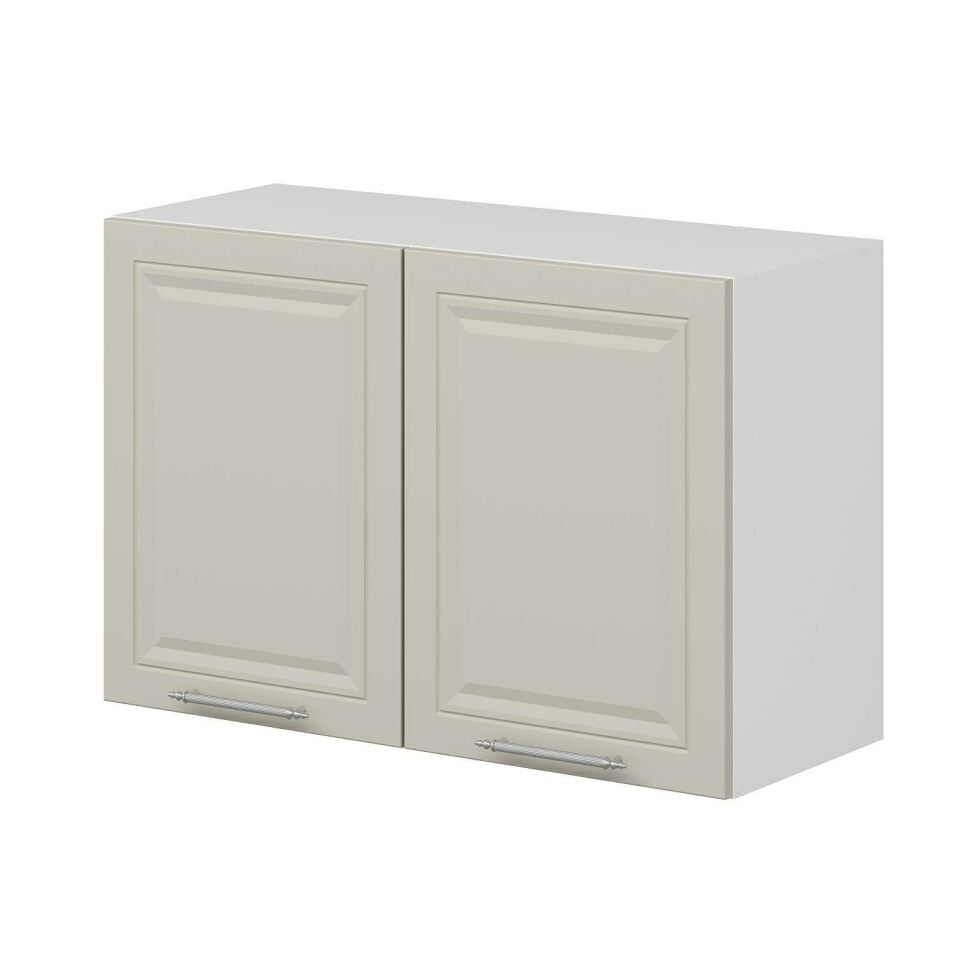 Alvinka Mutfak Modül Mbr_C Üst 2Dk1R 90-H60Cm Dolap Beyaz Kumtaşı