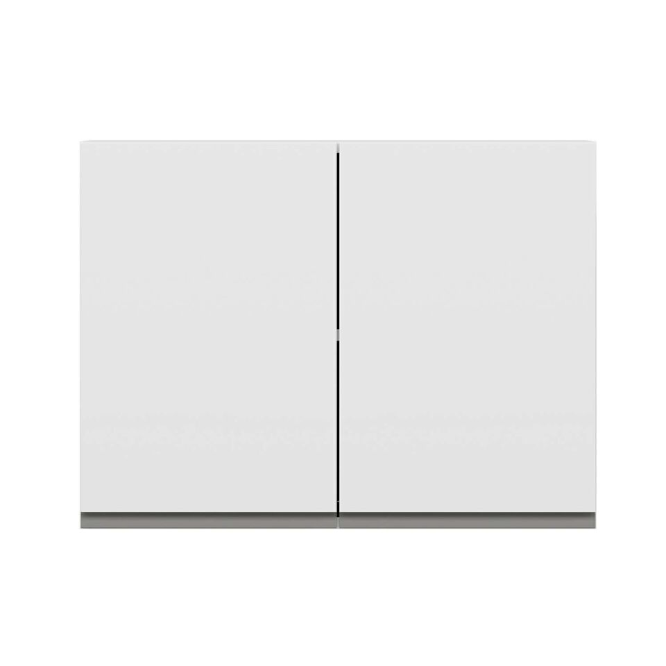 Alvinka Mutfak Modül Hg_J Üst 2Dk1R 80-H60Cm Dolap Beyaz Beyaz Mdf