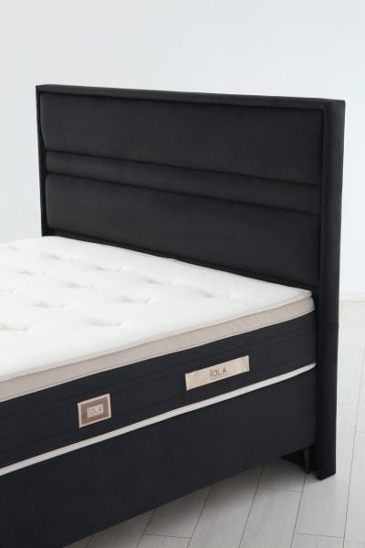 Star Baza Başlık Yatak Seti Siyah Ayak - Anka17