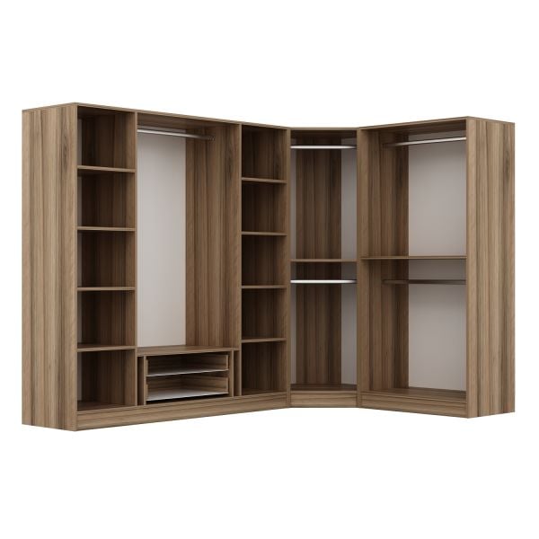 Kaleplus 7 Kapaklı 2 Çekmeceli Köşe Dolap Dore Dore Plus