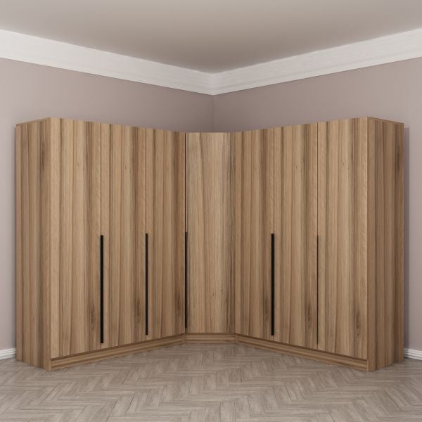 Kaleplus 7 Kapaklı 4 Çekmeceli Köşe Dolap Dore Dore Plus