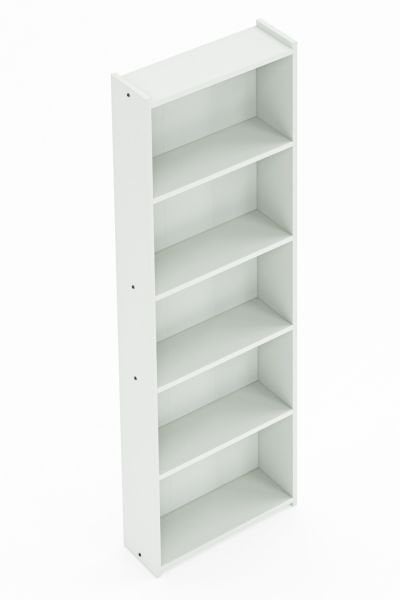 Cera Kts2 Modern Kitaplık / 5 Raflı - 60x180 Cm - Beyaz