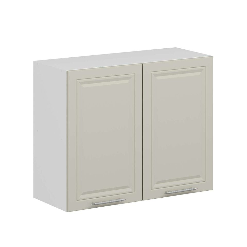 Alvinka Mutfak Modül Mbr_C Üst 2Dk1R 90-H72Cm Dolap Beyaz Kumtaşı