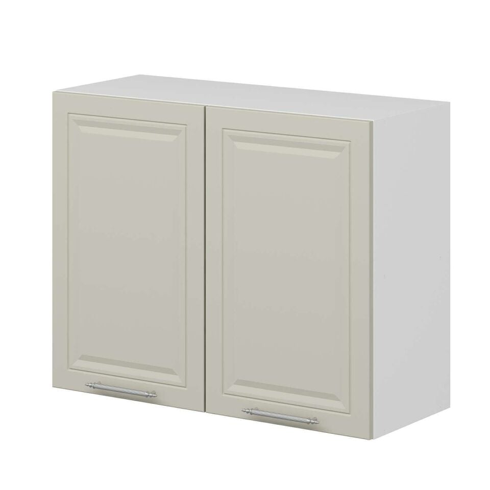 Alvinka Mutfak Modül Mbr_C Üst 2Dk1R 90-H72Cm Dolap Beyaz Kumtaşı