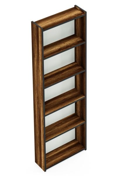 Ceramical Kts2 Modern Kitaplık / 5 Raflı - 60x180 Cm - Ceviz