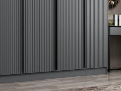 Kale Plus 7 Mebran Kapaklı 4Ç Dolap Antrasit Mebran 210CM