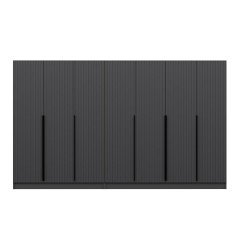 Kale Plus 7 Mebran Kapaklı 4Ç Dolap Antrasit Mebran 210CM