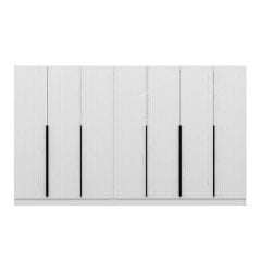 Kale Plus 7 Mebran Kapaklı 4Ç Dolap Beyaz Mebran 210CM