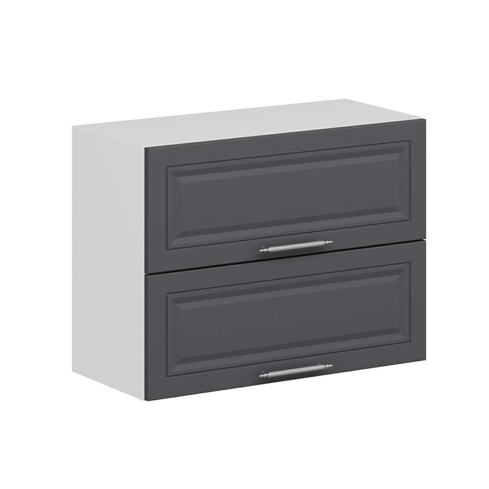 Alvinka Mutfak Modül Mbr_C Üst 2Yk1R 80-H60Cm Dolap Beyaz Antrasit