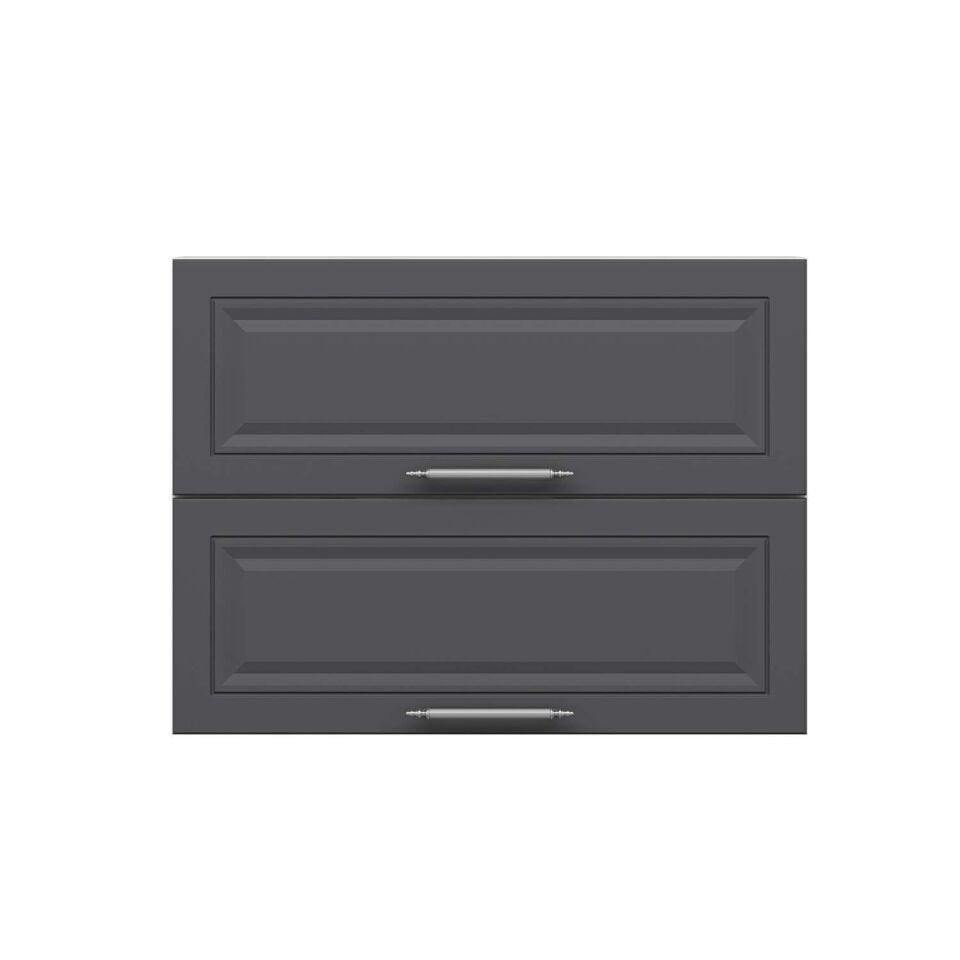 Alvinka Mutfak Modül Mbr_C Üst 2Yk1R 80-H60Cm Dolap Beyaz Antrasit