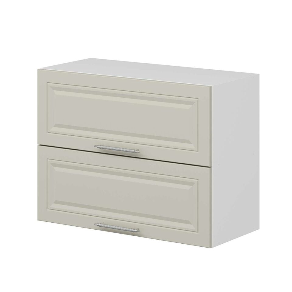 Alvinka Mutfak Modül Mbr_C Üst 2Yk1R 80-H60Cm Dolap Beyaz Kumtaşı