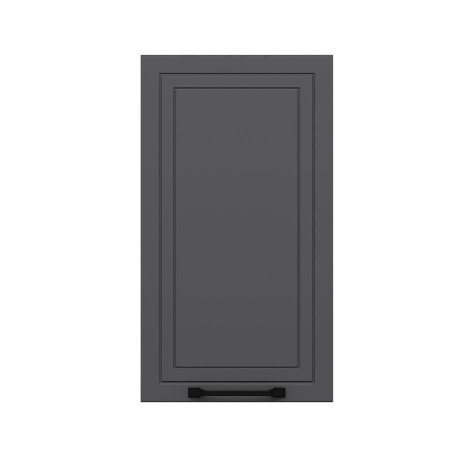 Alvinka Mutfak Modül Mbr_A Üst 1Dk2R 40-H72Cm Dolap Beyaz Antrasit Mdf