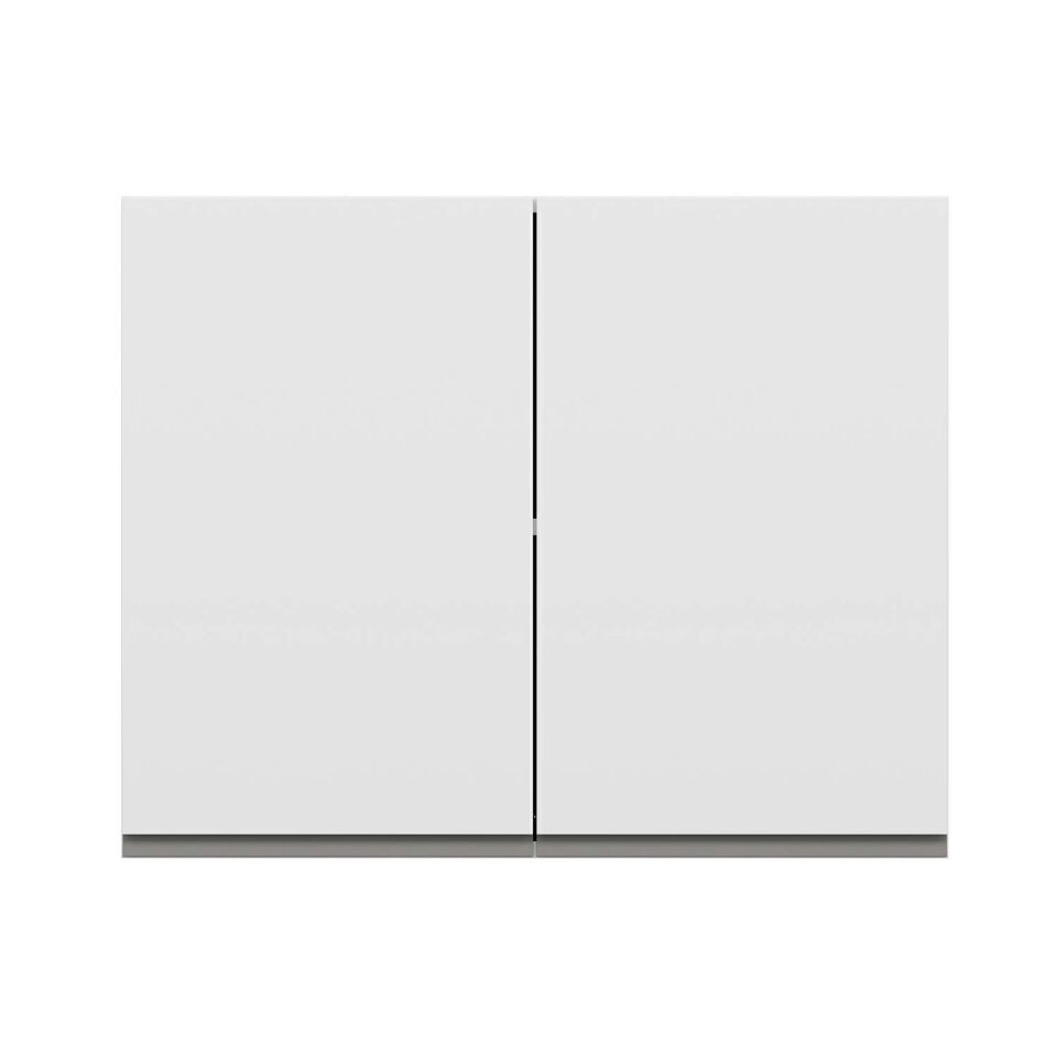 Alvinka Mutfak Modül Hg_J Üst 2Dk1R 90-H72Cm Dolap Beyaz Beyaz Mdf