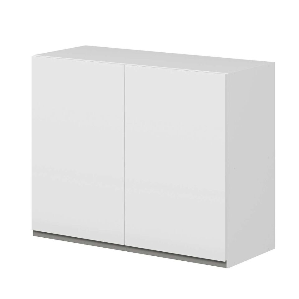 Alvinka Mutfak Modül Hg_J Üst 2Dk1R 90-H72Cm Dolap Beyaz Beyaz Mdf