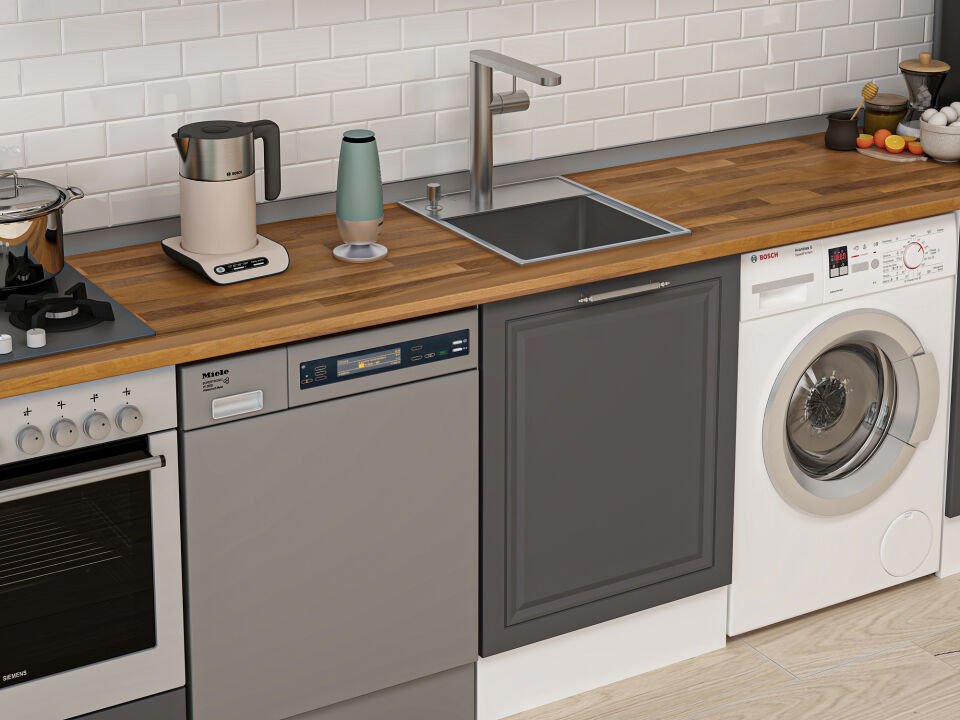 Alvinka 330X210 Cm Mbr_C Mutfak Dolabı Antrasit - Suntalam