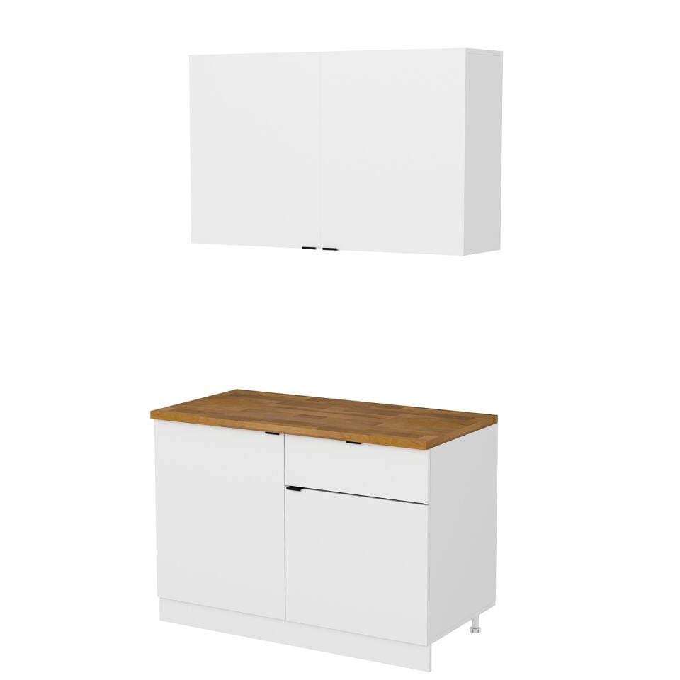 Minar Mutfak Assos Set 100 Cm - Beyaz