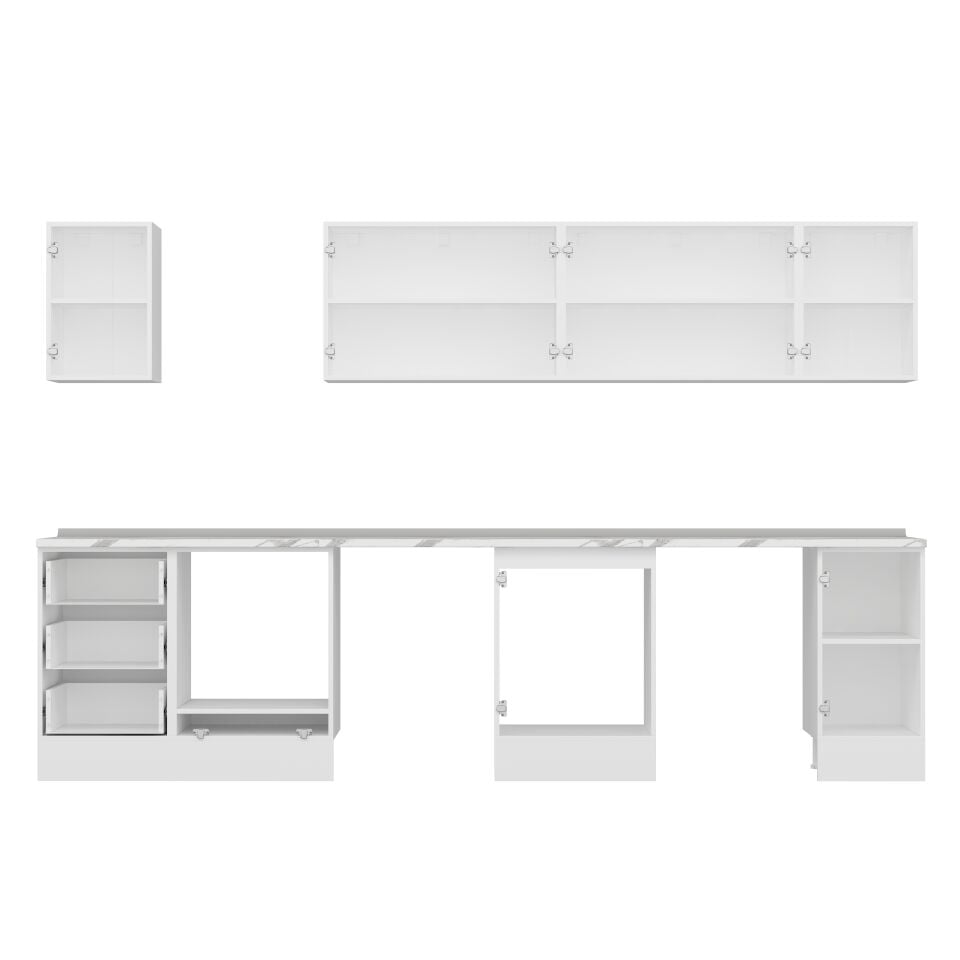 Alvinka 330X210 Cm Mbr_C Mutfak Dolabı Kumtaşı - Mdf