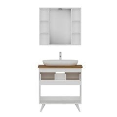 Nika Banyo Dolabı 85Cm Ay2K1Ç+2K1A+Tzg Beyaz