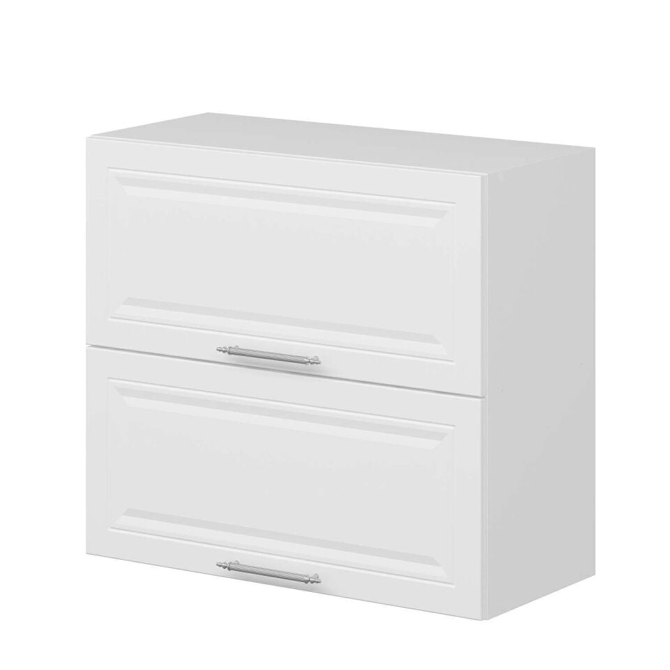 Alvinka Mutfak Modül Mbr_C Üst 2Yk1R 80-H72Cm Dolap Beyaz Beyaz