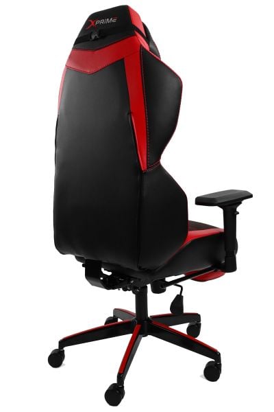 XPrime Tyler Oyuncu Koltuğu Hybrid Kumaş 4D Kolçak Ayak Uzatmalı Kırmızı
