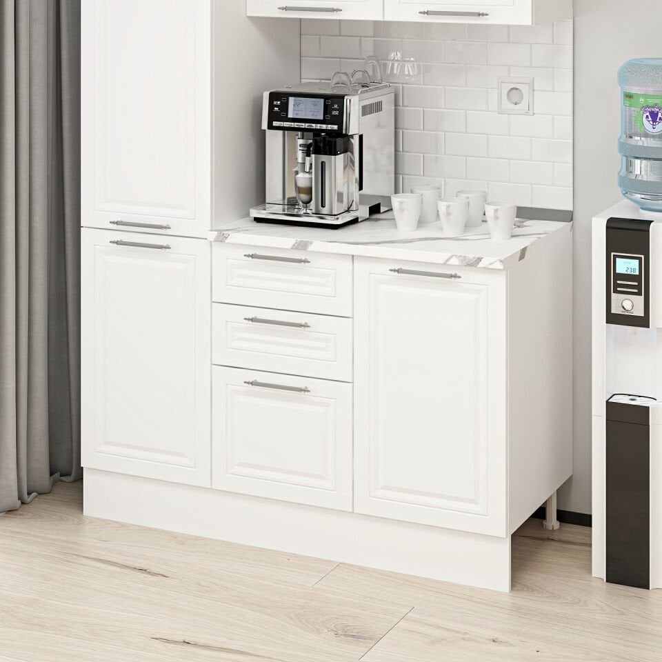 Alvinka Kahve Köşesi 135Cm Mbr_C Beyaz Beyaz