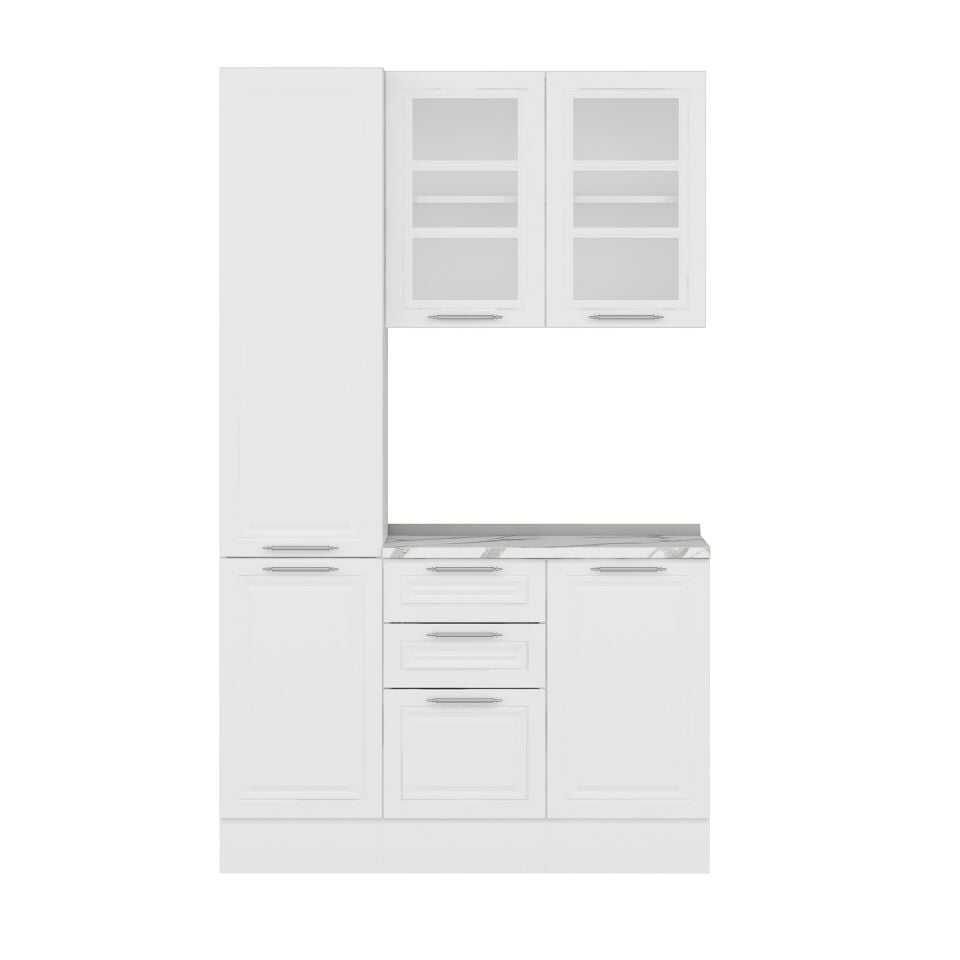 Alvinka Kahve Köşesi 135Cm Mbr_C Beyaz Beyaz