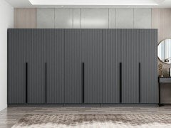 Kale Plus 8 Mebran Kapaklı 4Ç Dolap Antrasit Mebran 210CM