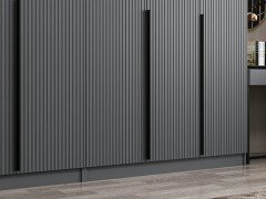 Kale Plus 8 Mebran Kapaklı 4Ç Dolap Antrasit Mebran 210CM