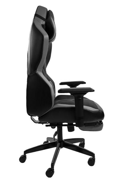 XPrime Tyler Oyuncu Koltuğu Hybrid Kumaş 4D Kolçak Ayak Uzatmalı Gri