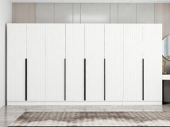 Kale Plus 8 Mebran Kapaklı 2Ç Dolap Beyaz Mebran 210CM