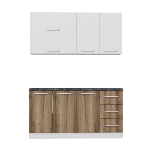 Minar 160 Cm Mutfak Dolabı Beyaz Dore 160-D2