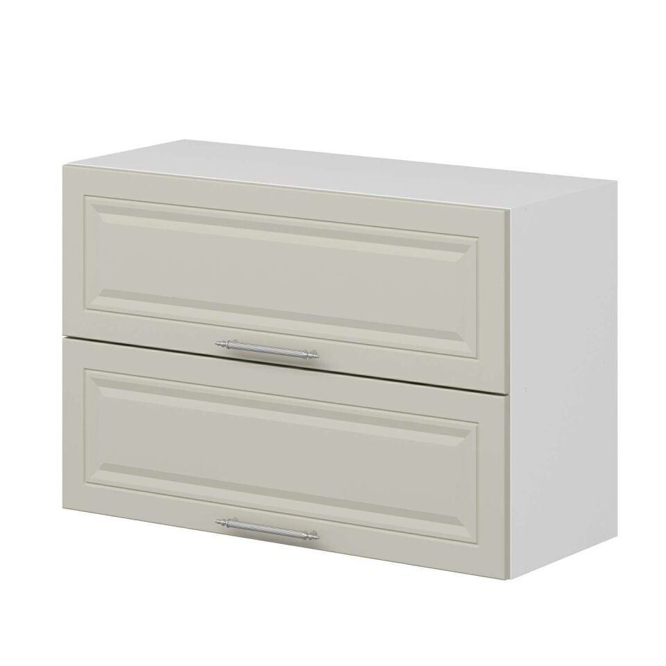 Alvinka Mutfak Modül Mbr_C Üst 2Yk1R 90-H60Cm Dolap Beyaz Kumtaşı