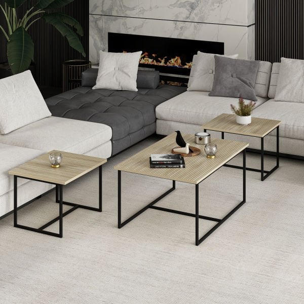 Levada 3'lü Zigonlu Sehpa - Bona