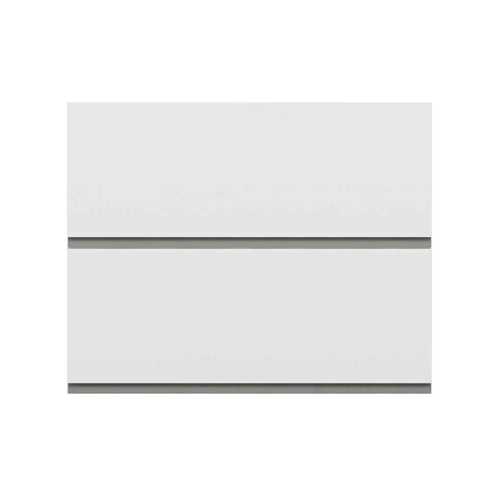 Alvinka Mutfak Modül Hg_J Üst 2Yk1R 90-H72Cm Dolap Beyaz Beyaz Mdf