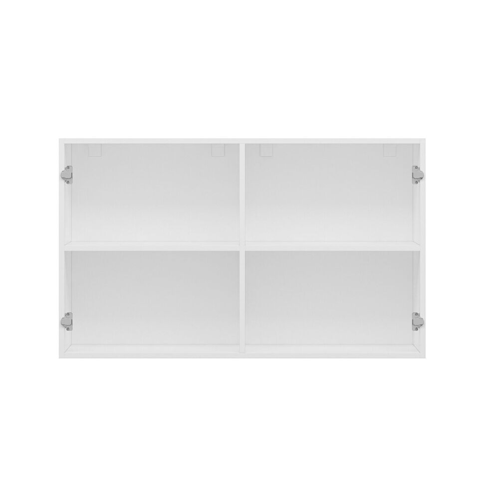 Alvinka Mutfak Modül Mbr_A Üst 2Dk1R 120-H72Cm Dolap Beyaz Antrasit Mdf