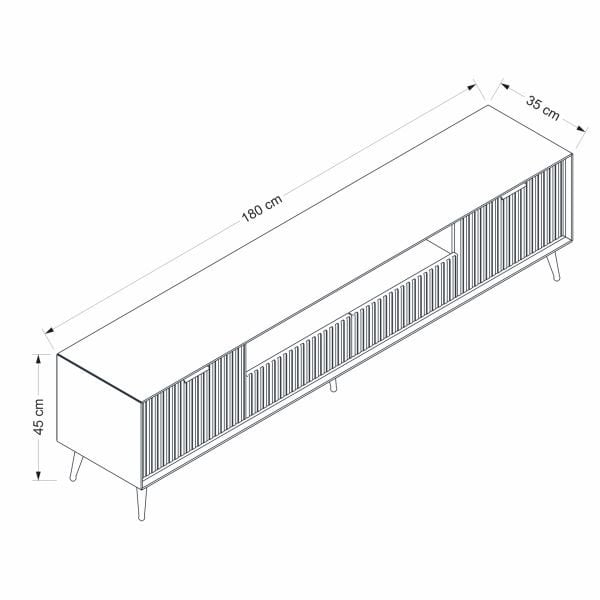 Kale Luxe Tv 180cm Ayaklı Ünitesi - Kumtaşı