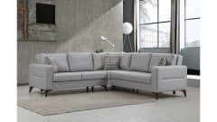 Kristal (2+K+2) L Köşe Koltuk Takımı Açık Gri