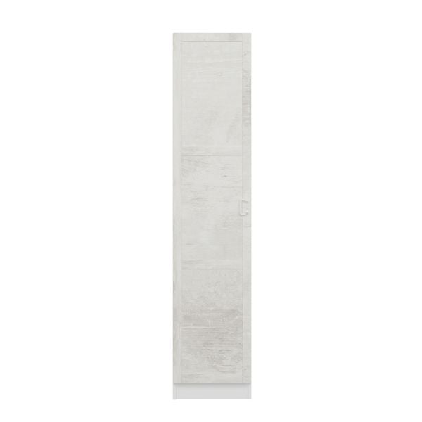 Minar Kale 210 Cm 1 Kapaklı 1B Raf Portmanto Beyaz Eskitme Beyaz