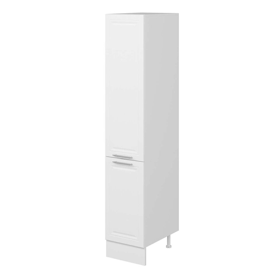 Alvinka Mutfak Modül Mbr_C 40-H210Cm Boy Dolabı Beyaz Beyaz Mdf