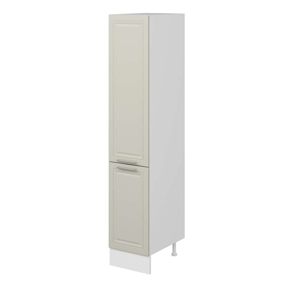 Alvinka Mutfak Modül Mbr_C 40-H210Cm Boy Dolabı Beyaz Kumtaşı Mdf