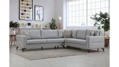 Kristal (3+K+2) L Köşe Koltuk Takımı Açık Gri