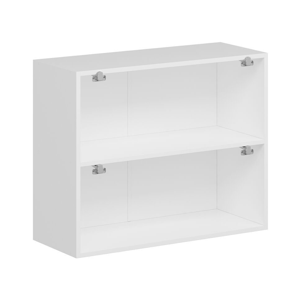 Alvinka Mutfak Modül Mbr_A Üst 2Yk1R 90-H72Cm Dolap Beyaz Antrasit Mdf